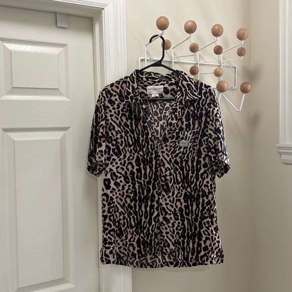 Ralph Lauren Tops - Ralph Lauren Denim & Supply Cheetah Print Short Sleeve Button Down Shirt  - M